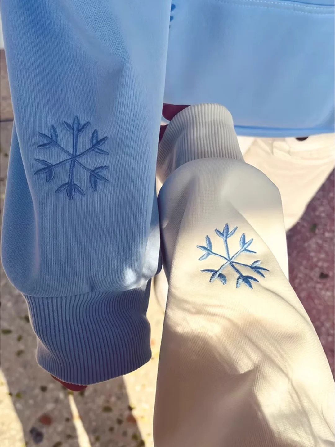 Retro American Snowflake Snowman Embroidered Hoodie Women's Autumn Winter Thickened Fleece Jacket High School Students Look Good