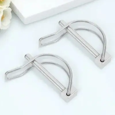 

2Pcs Quick Release Shaft Locking Hitch Pin Safety Coupler Pin Stainless Steel Trailer Boat Stroller Safety Lock