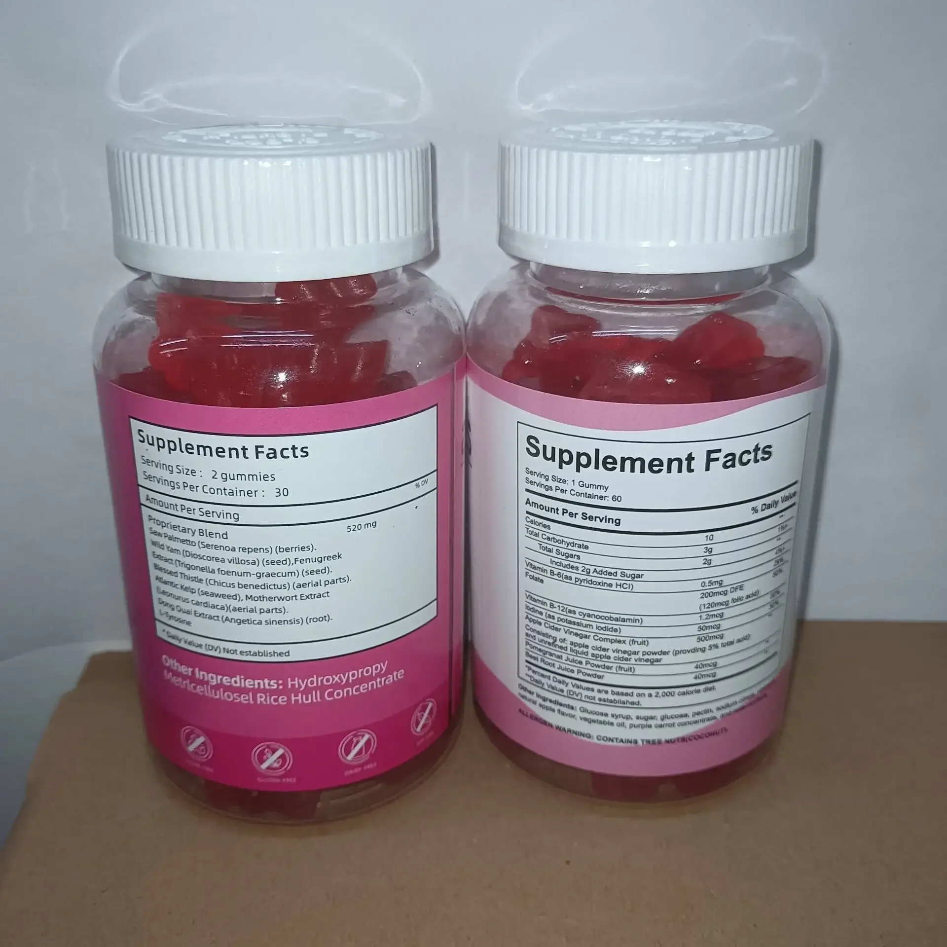 2 bottles of BBL buttock lifting gummies muscle tissue firming dietary fiber maintaining health