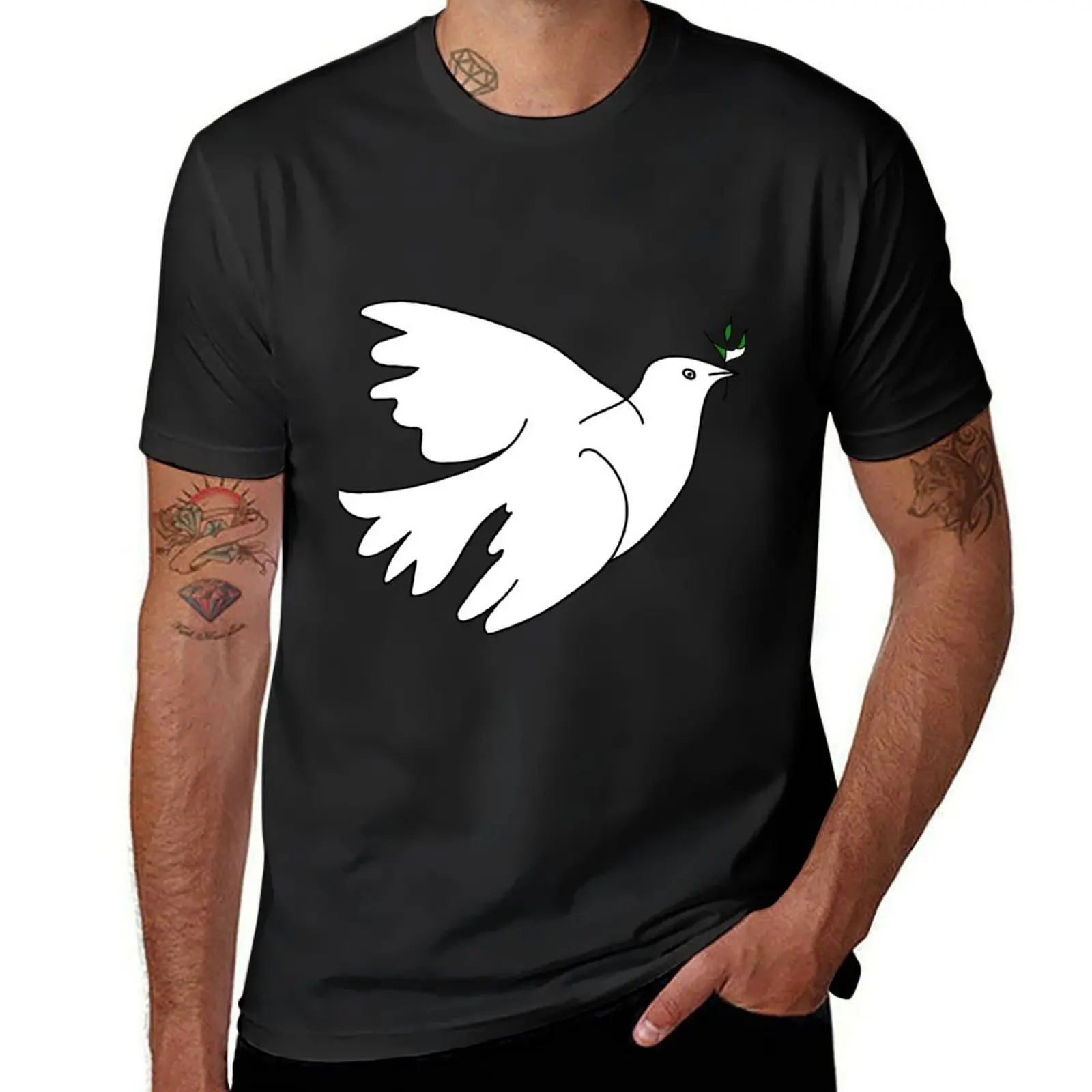 Dove of peace T-Shirt summer clothes vintage clothes boys whites shirts graphic tees mens white t shirts