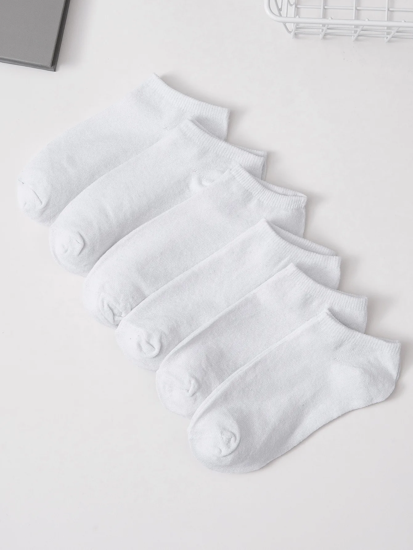 6pairs Solid Ankle Socks For Women Fashion Comfortable Low Tube Socks Set Breathable Style Casual Wear For Female Male