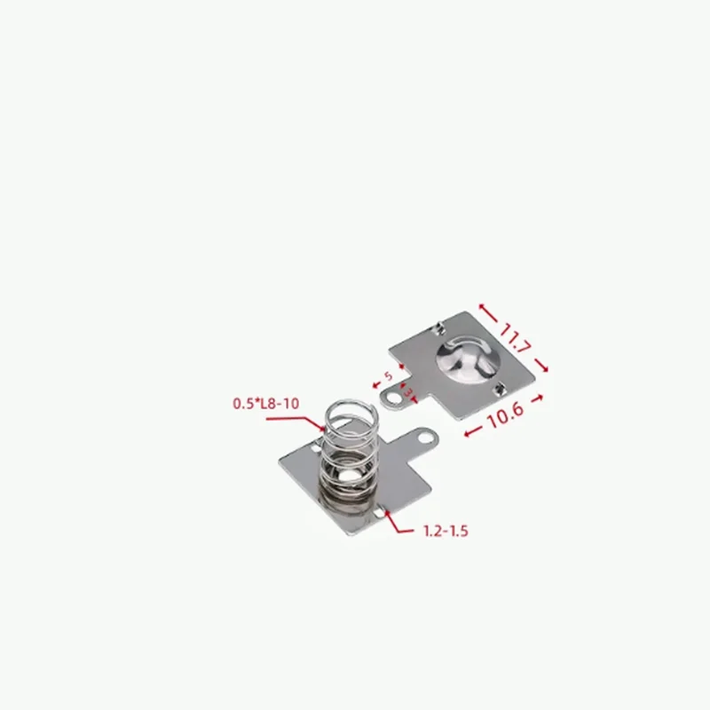 50pairs Battery Shrapnel AA Battery Leaf Spring Contact  12*10.6MM Positive and negative contiguous