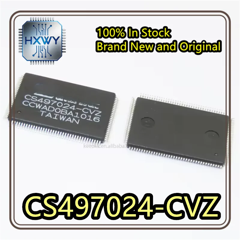 (1/3 pcs) CS497024-CVZ  QFP128 package  IC chip  Brand new original  Programmable logic  Genuine