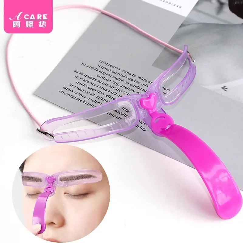 DX01/Thrush gadget/A1PQ9-Easy to Use Female Hand-Held Eyebrow Stencil One-Piece Symmetrical Aid Eyebrow Body-Fitted Begi