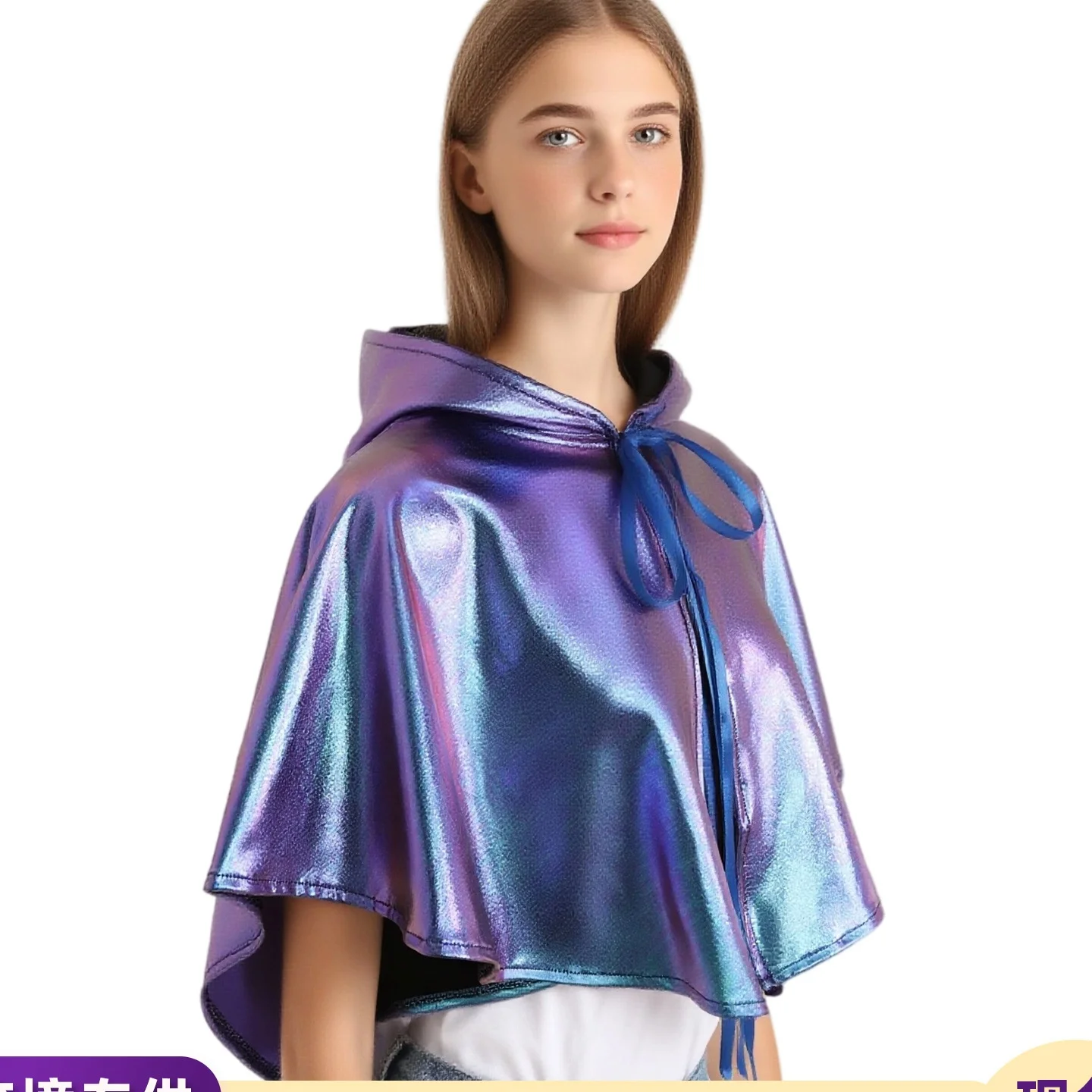 

Многоцветный халат с лазерной резкой на Хэллоуин, костюм Бога Смерти, плащ, женская этническая сценическая одежда, лето 2025, китайский заказ