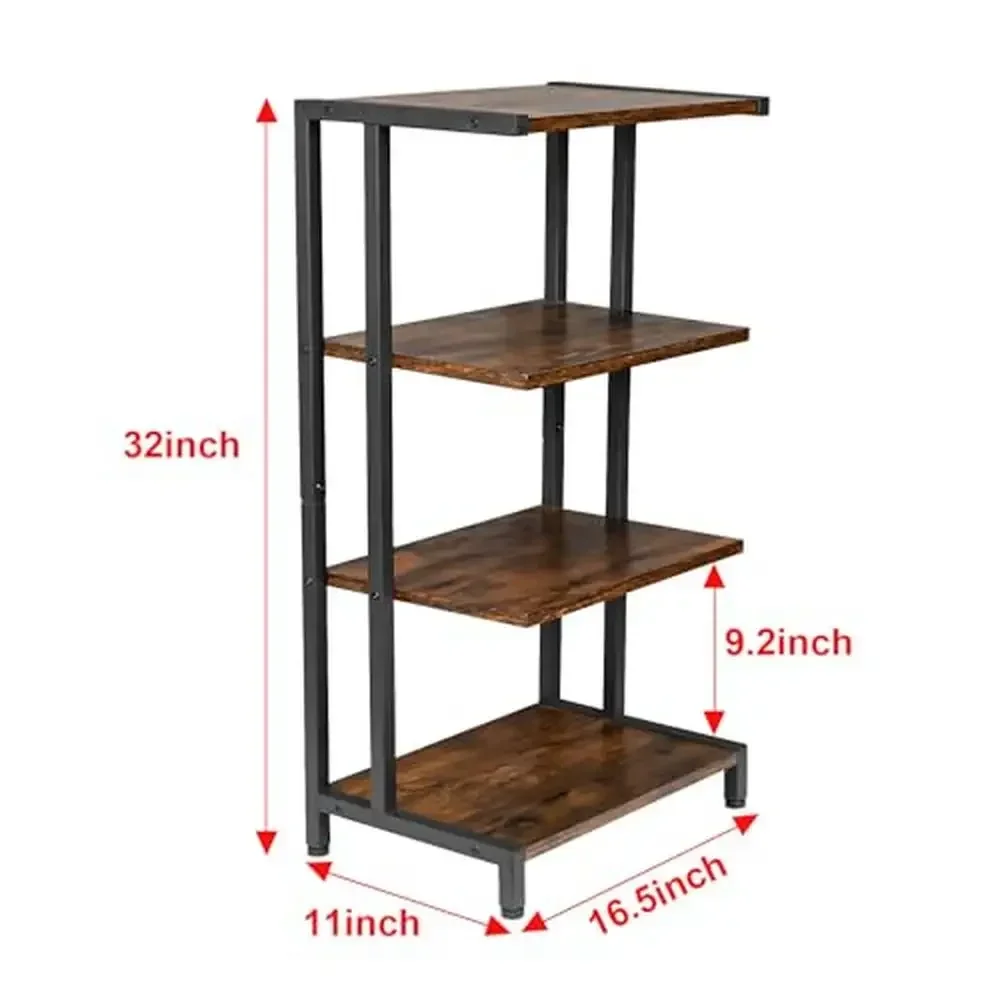 AV الوسائط حامل رف زاوية مكون خشبي خزانة ستيريو الصوت رف برج دائم قابل للتعديل الفضاء توفير تخزين مشغلات DVD