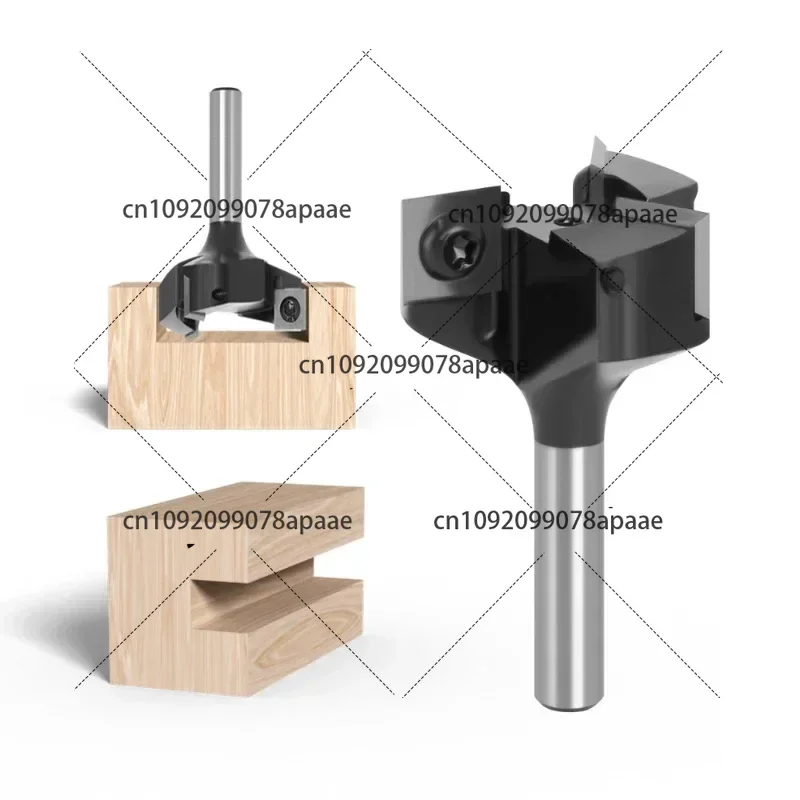 

FlutesShank Planing Bits Face Milling Cutter T-style Spoilboard Surfacing Router Bits