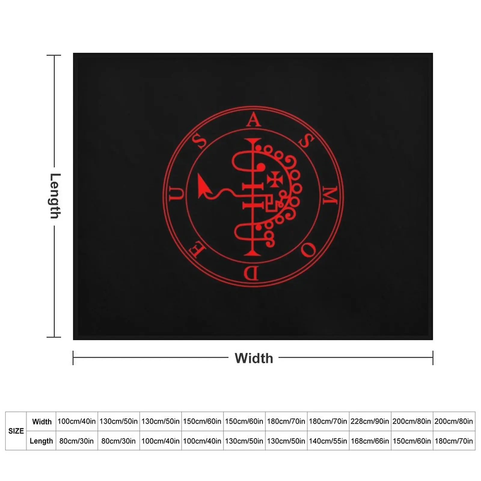 Asmodeus - Goetia (red) Throw Blanket warm winter Kid'S Blankets