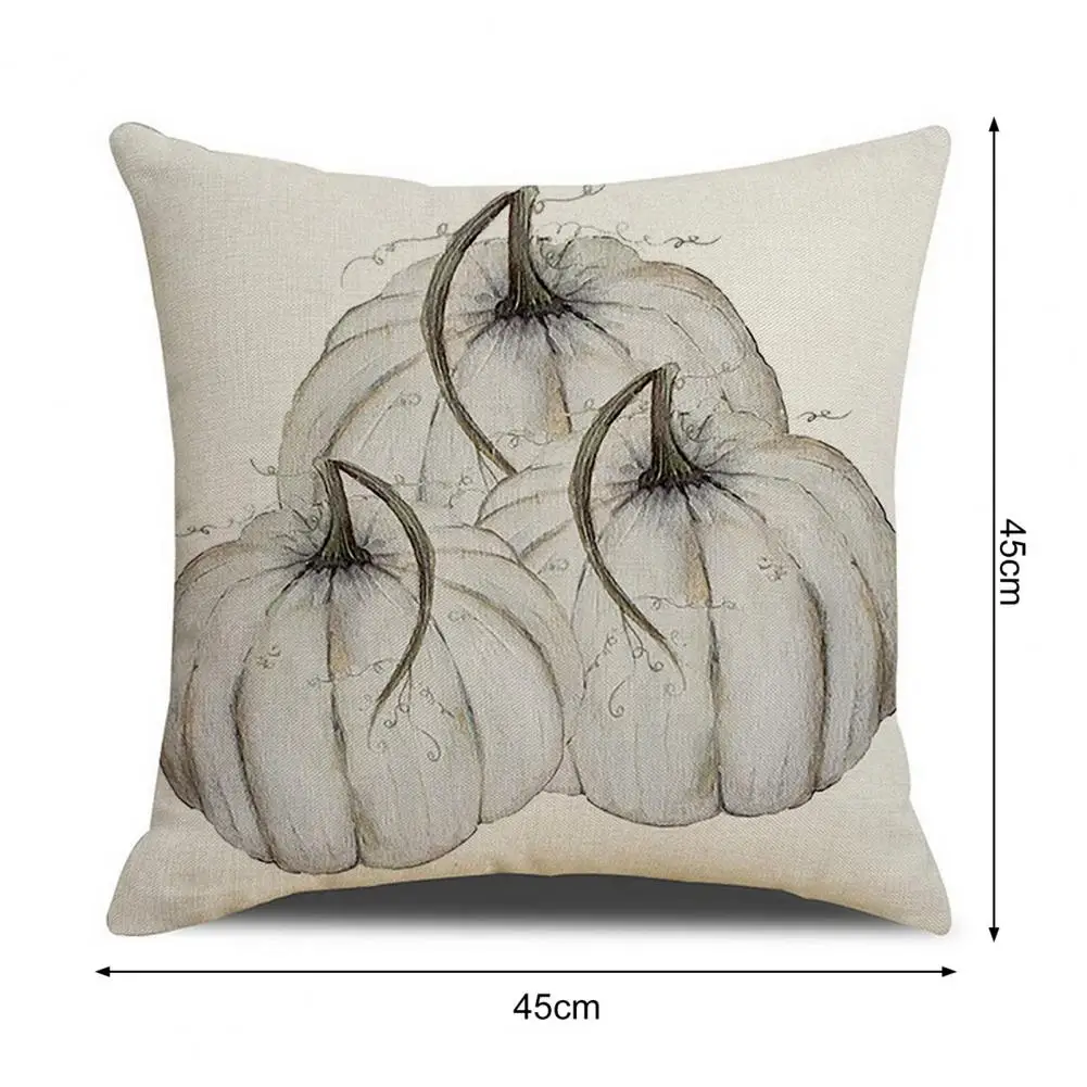 Decorative Pillowcase Thanksgiving Pumpkin Farmhouse Pillowcase Cushion Cover Soft Wear Resistant Fall Decor Pillow for Cozy