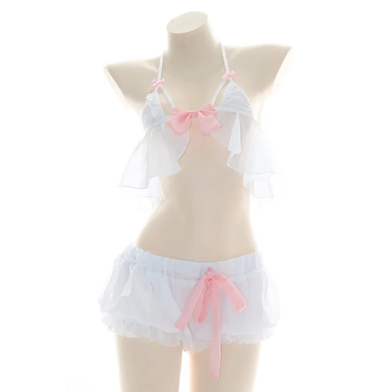 AniLV-Praia Noiva Noiva Série Maiô Bodysuit, Traje De Biquíni Anime, Lolita Menina Chiffon Pijama, Lingerie Uniforme, Conjunto Cosplay