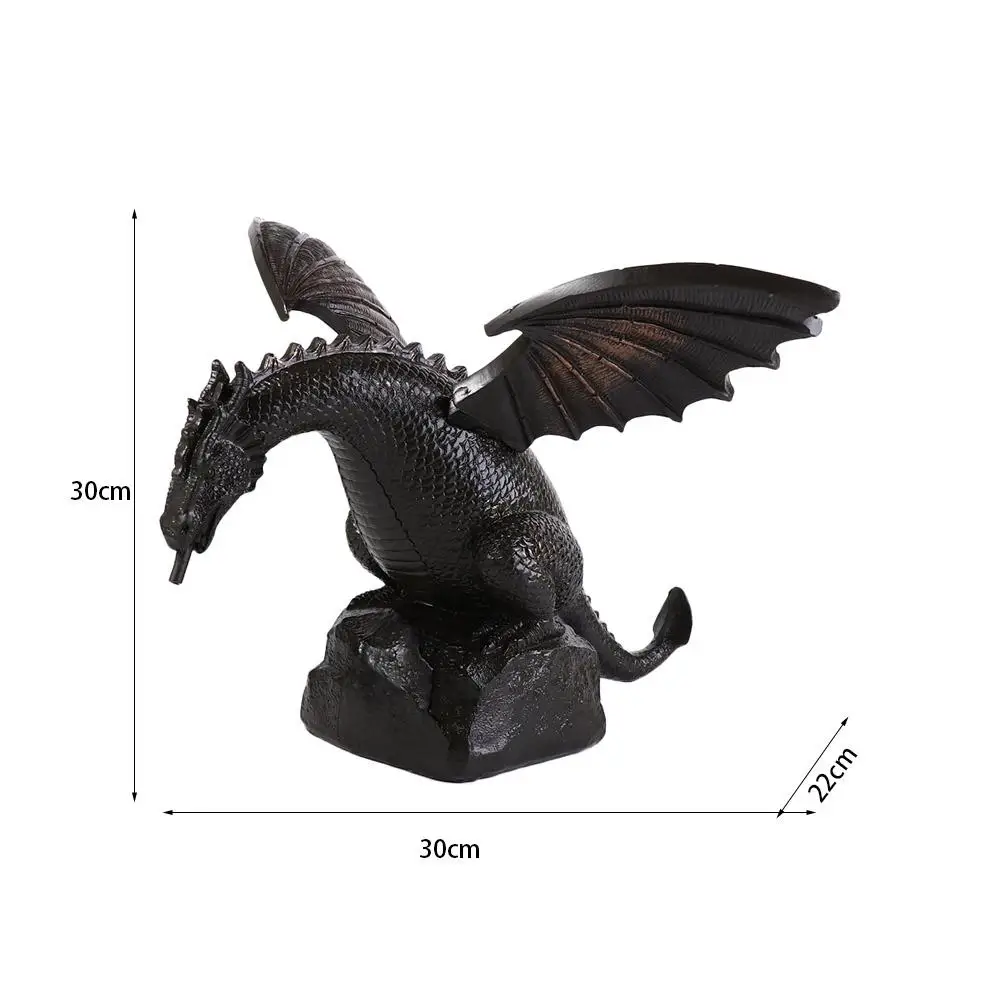 Realistic Garden Fountain Dragon Statue Resin Dragon Pattern Fountain Spray Dragon Retro Water Spray Dragon Outdoor Decoration
