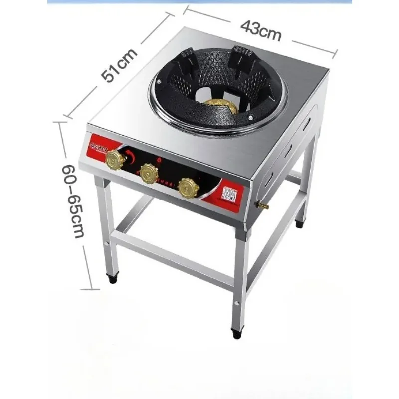 Hochdruck-Wok-Brenner Gaskocher für Outdoor-Camping Kommerzieller Edelstahl-Kocher Nur für Flüssiggas