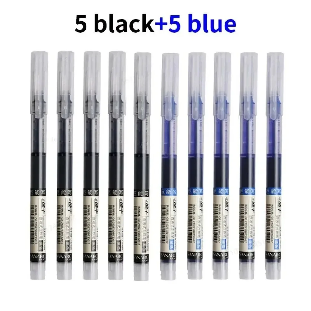 Neue 10Pcs Hohe Qualität Nadel Typ Gel Stifte Gerade Flüssigkeit Kugelschreiber Kawaii Schreibwaren Schule Bürobedarf Schreiben – Detail 8