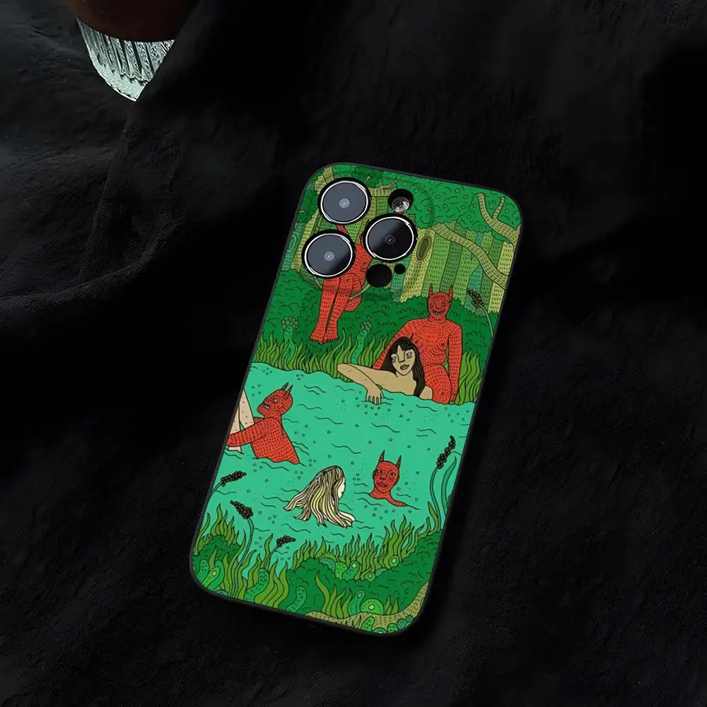 Polly Ellow Print Funda Covers, iPhone 14 16 13 11 15Pro Max 12 Pro Max Mini Xr Xs X 7 Plus