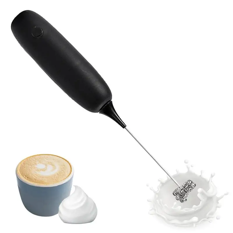 Mini Electric Milk Foamer Blender Wireless Coffee Whisk Mixer Handheld Egg Beater Battery Powered Cappuccino Drink Mixer