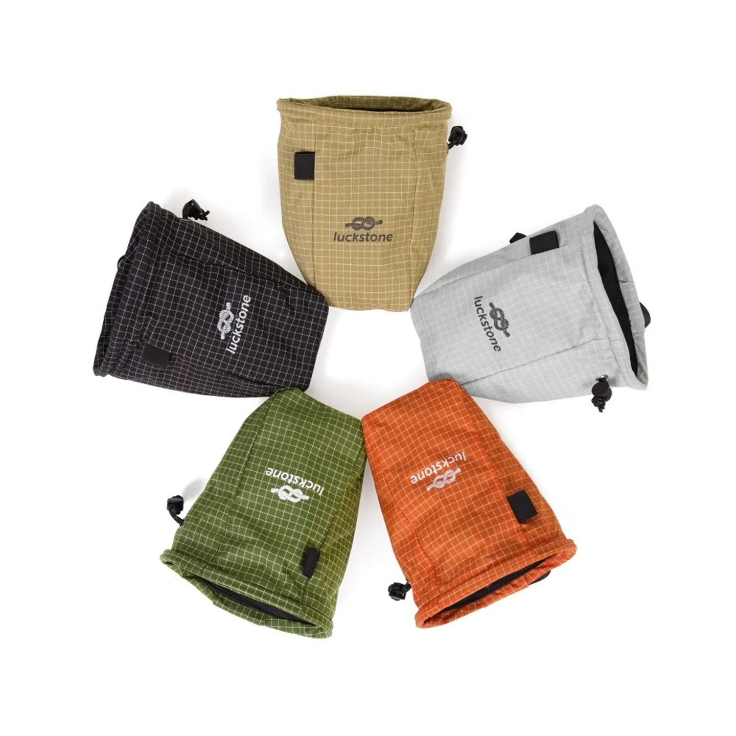 GripX 100 Outdoor Bouldering Climbing Chalk Bag - Wear-Resistant UHMWPE Blend Waist Pouch with Soft Fleece Lining