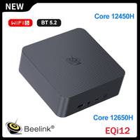 Beelink EQI12 Office Mini PC Intel Core i5 12450H i7 12650H 24GB DDR5 500GB 1TB SSD Wifi6 BT5.2 Desktop Laptop Game Computer