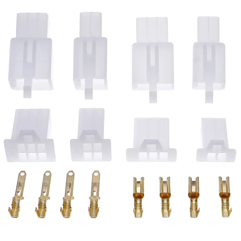 380pcs 2.8mm 2 3 4 6 Pin Wire Connector Terminal Auto Electrical Assorted kit Car Motorcycle