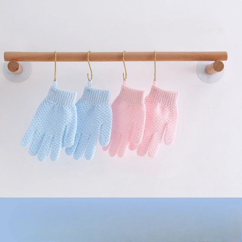 Lazy Bath Gloves Deodorant Massage Elastic Bath Scrub Mud 1 Pack Of Five Finger Bath Gloves Creative Home Body Massage Sponge