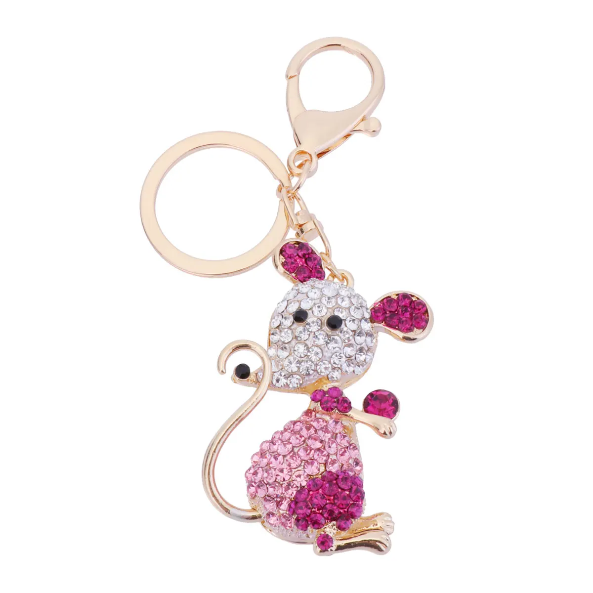 

Alloy Mouse Creative Pendants Gifts Bag Keychain Pendant Car Key Mouse Key Ring Decor Accessories Fashion Jewelry