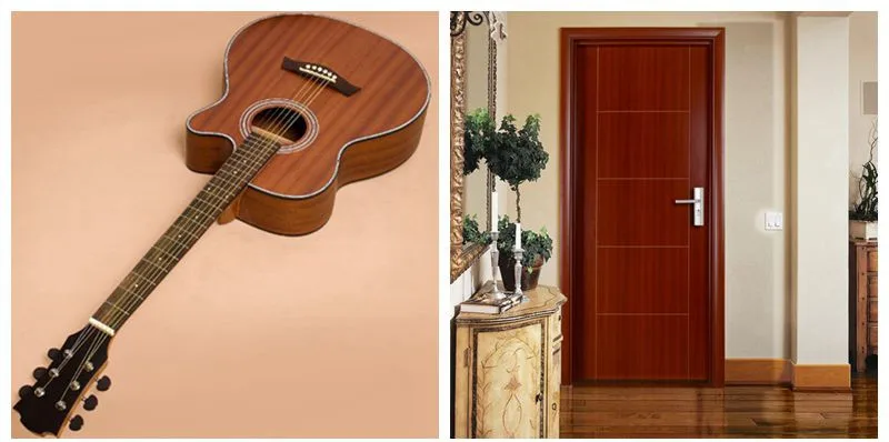 240 cm natürliches Holzfurnier, geschnittene Sapele-Furniere, Möbel-Lautsprecherschrank – Detail 1