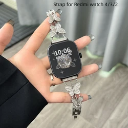 Metal Strap For Redmi watch 4 Correa Bracelet stainless steel Watchband For Redmi watch 3/2 sport Strap Woman wristband