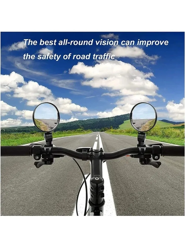 AliExpress 1/2PCS 75mm 360° Rotating Bike Rear View Mirror - Extra Convex Handlebar Mount for Cycling