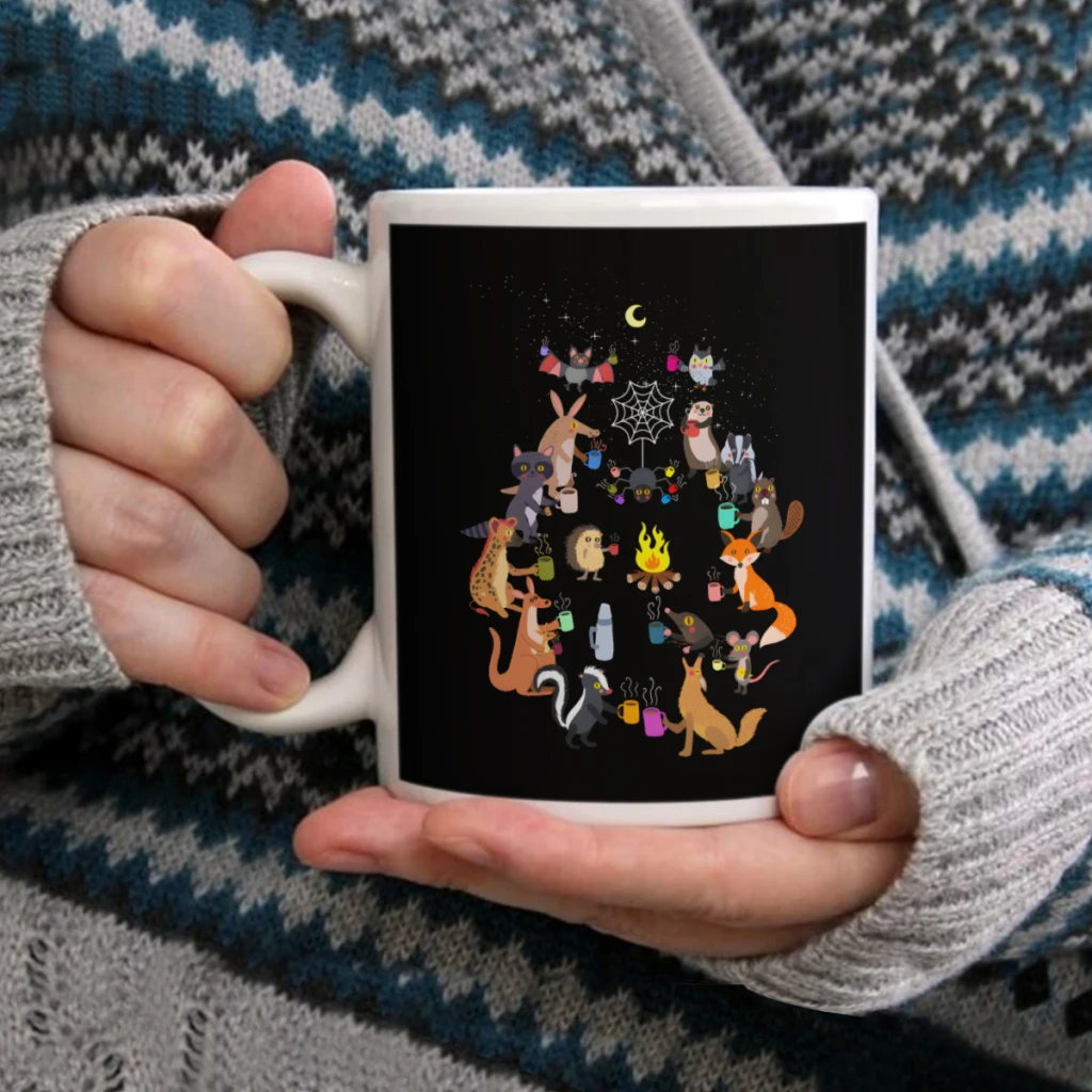 

Nocturnal ShiftCoffee Mug Tea Cup 11oz Coffee Cup Funny Birthday Ceramic Mug Personalized Cup