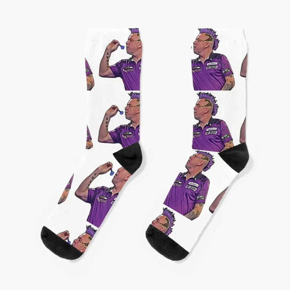 Peter Wright GTA Style Artwork Socks cute moving stockings hiphop hiking Women's Socks Men's