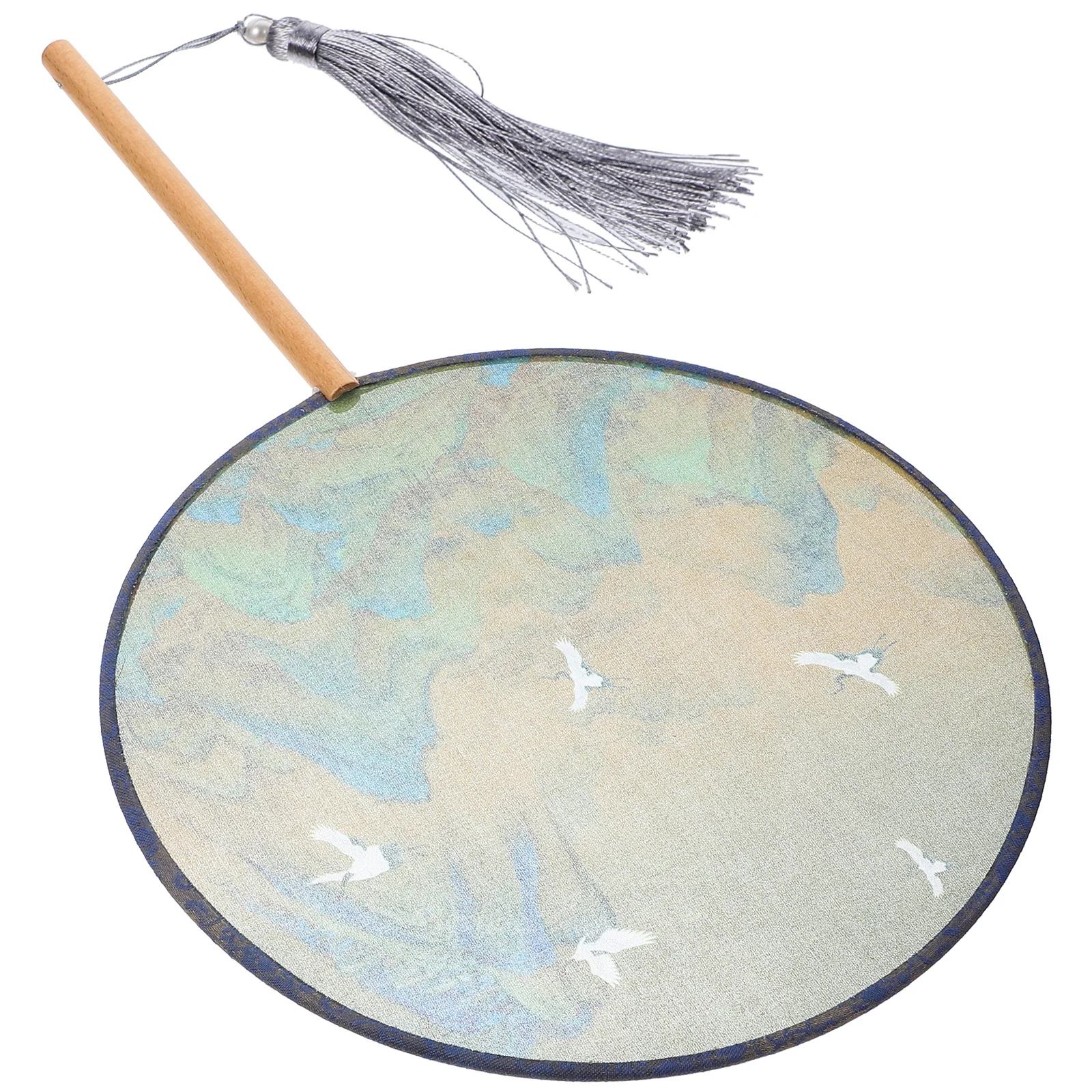 

Delicate Chinese Style Hand Exquisite Pattern Traditional Cultural Lightweight Portable Dance Performance Fan Wedding Party