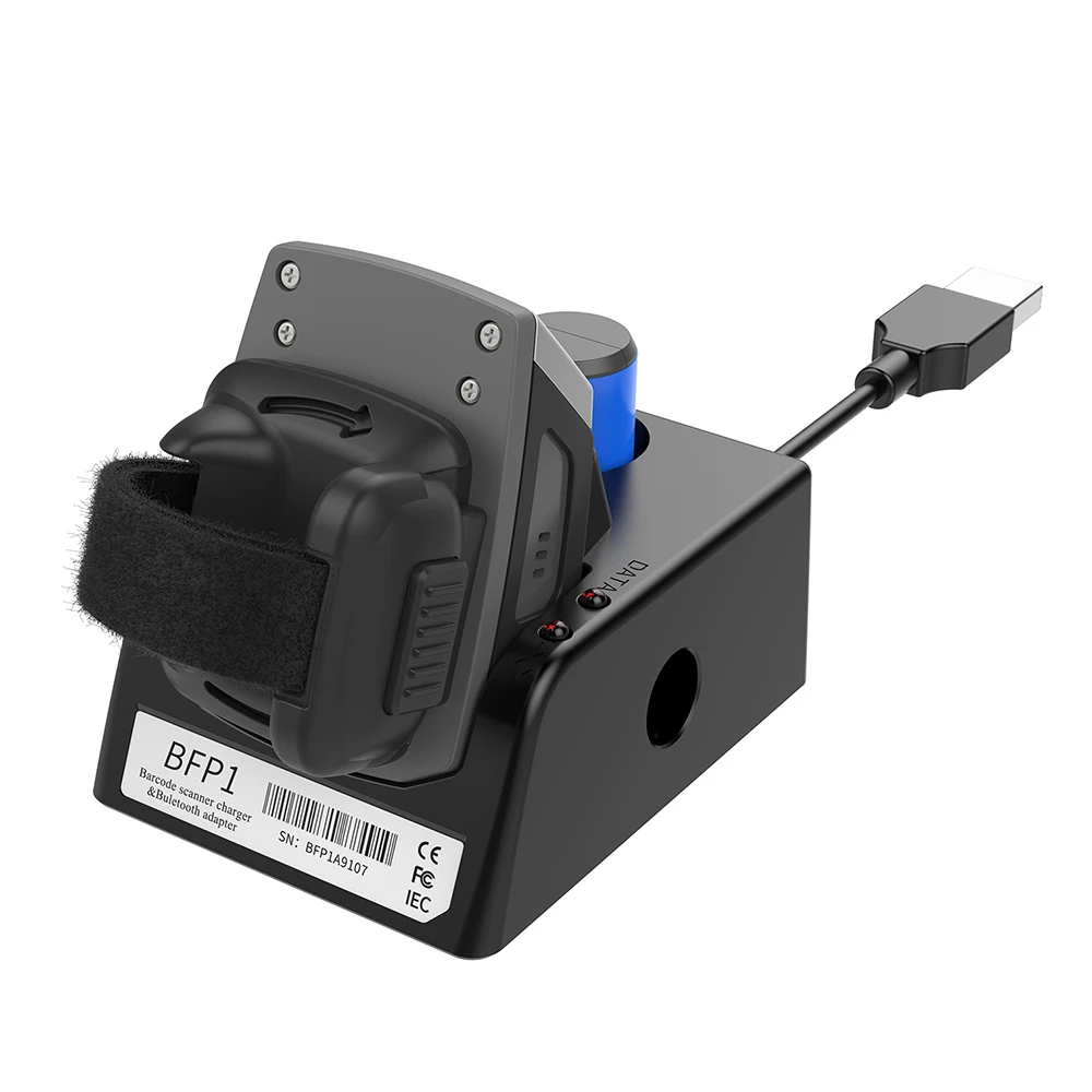 Rugged Wearable 2d QR Code Reader Mini Ring Wireless Barcode Scanner Bluetooth Reader Finger Scanner For Warehouse Picking