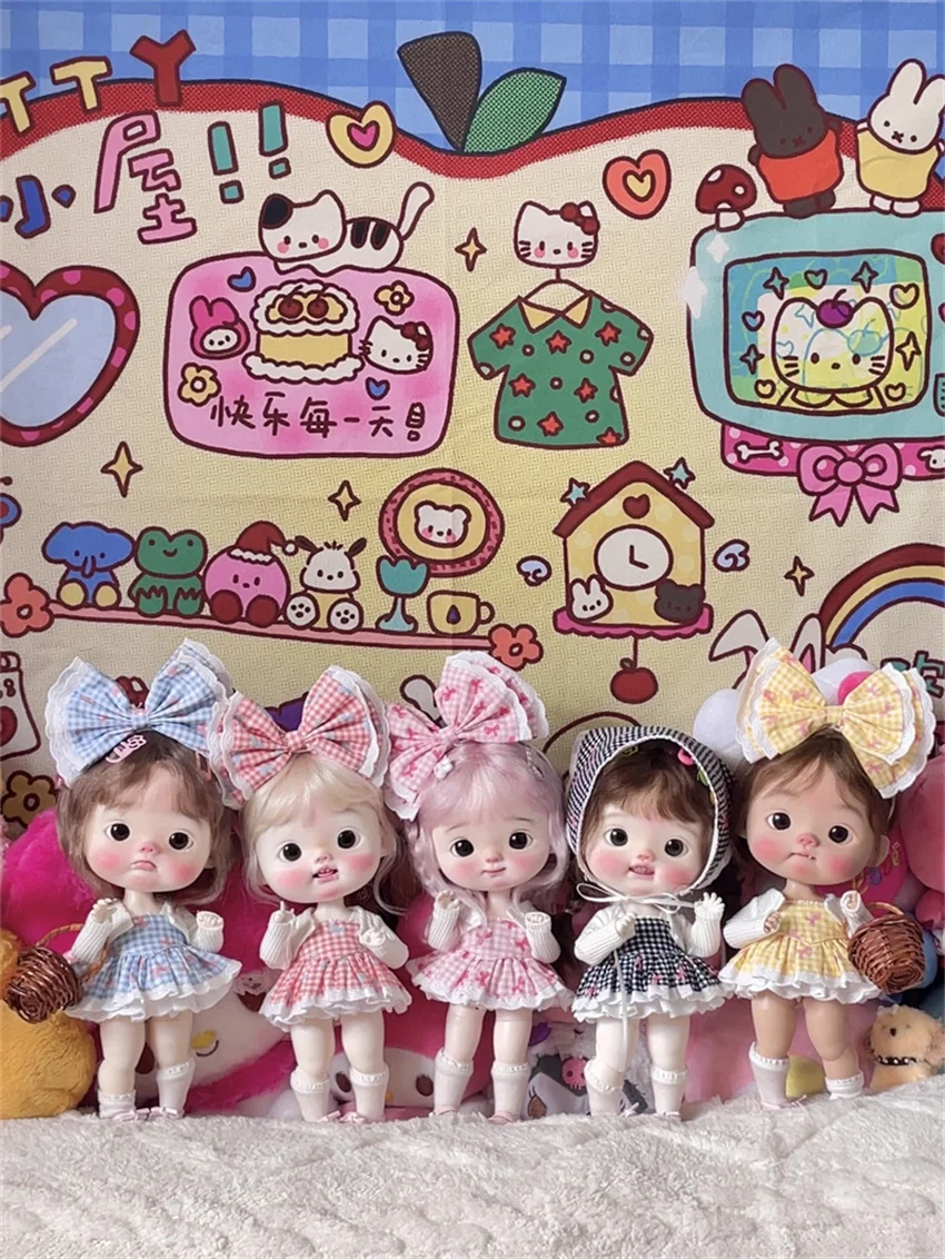 

BJD bjd Toy Clothes Da Tou DianDian five-color bow cake Set (no doll)