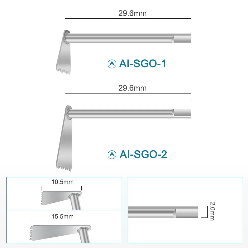 Rękojeści stomatologicznej AI-SGR/SGS/SGO akcesoria do brzeszczotów mikro piły do cięcia kości w kształcie D/T/Y do kolan dentystycznych
