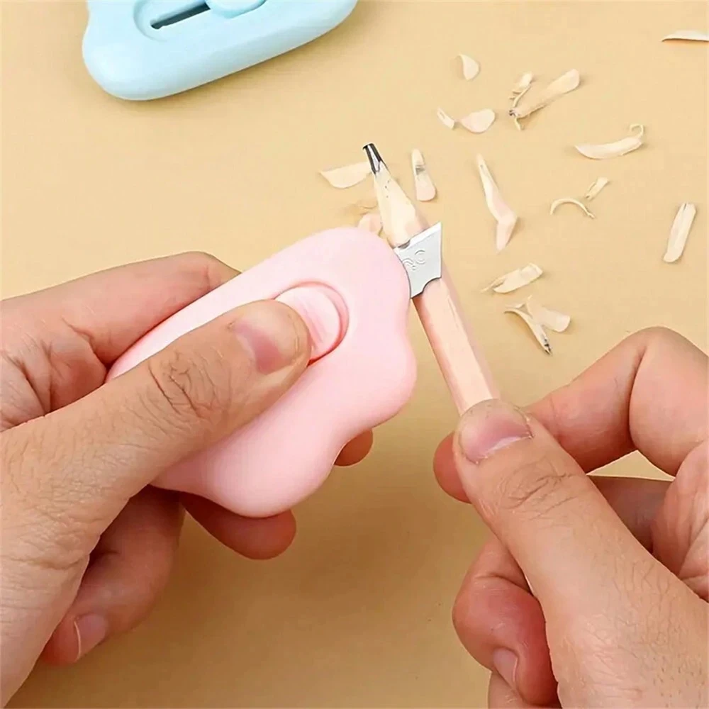 1-3 قطعة جيب صغير سحابة الفن سكّين متعدّد الاستخدامات الة قطع الورق قابل للسحب رسالة فتاحة الكرتون لتفكيك أداة التوصيل السريع #4