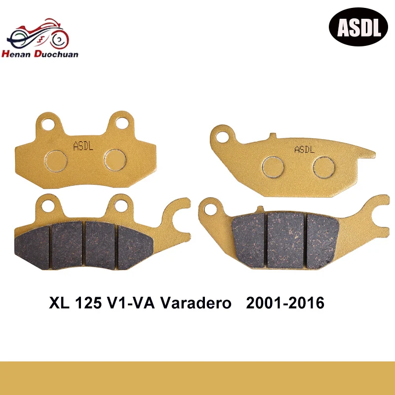 Motorcycle Front Rear Brake Pads Set For HONDA XL125 Varadero XL 125 2001-2011
