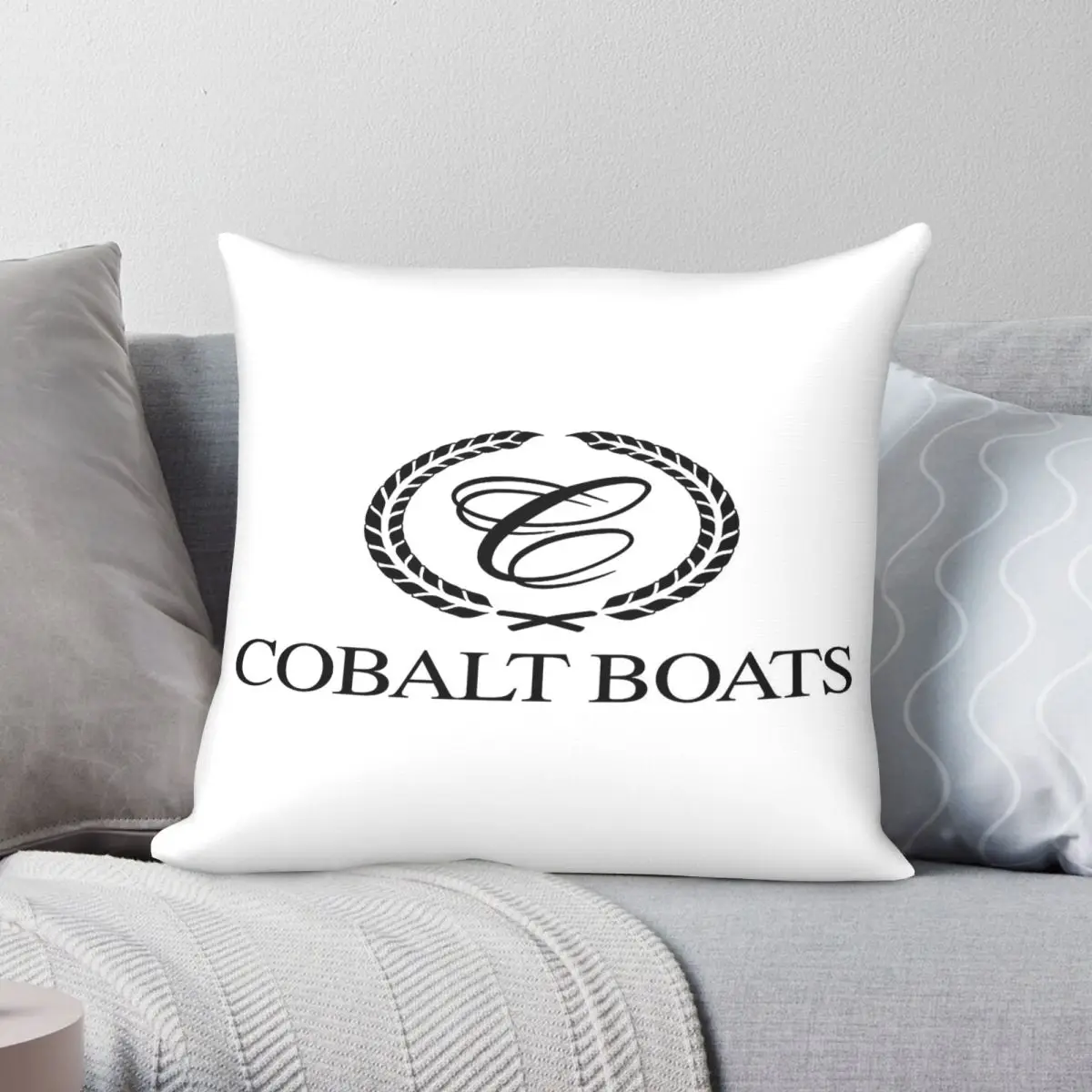 Cobalt Boats Logo Cruiser Pillowcase Polyester Linen Velvet Pattern Zip Decorative Throw Pillow Case Sofa Seater Cushion Cover