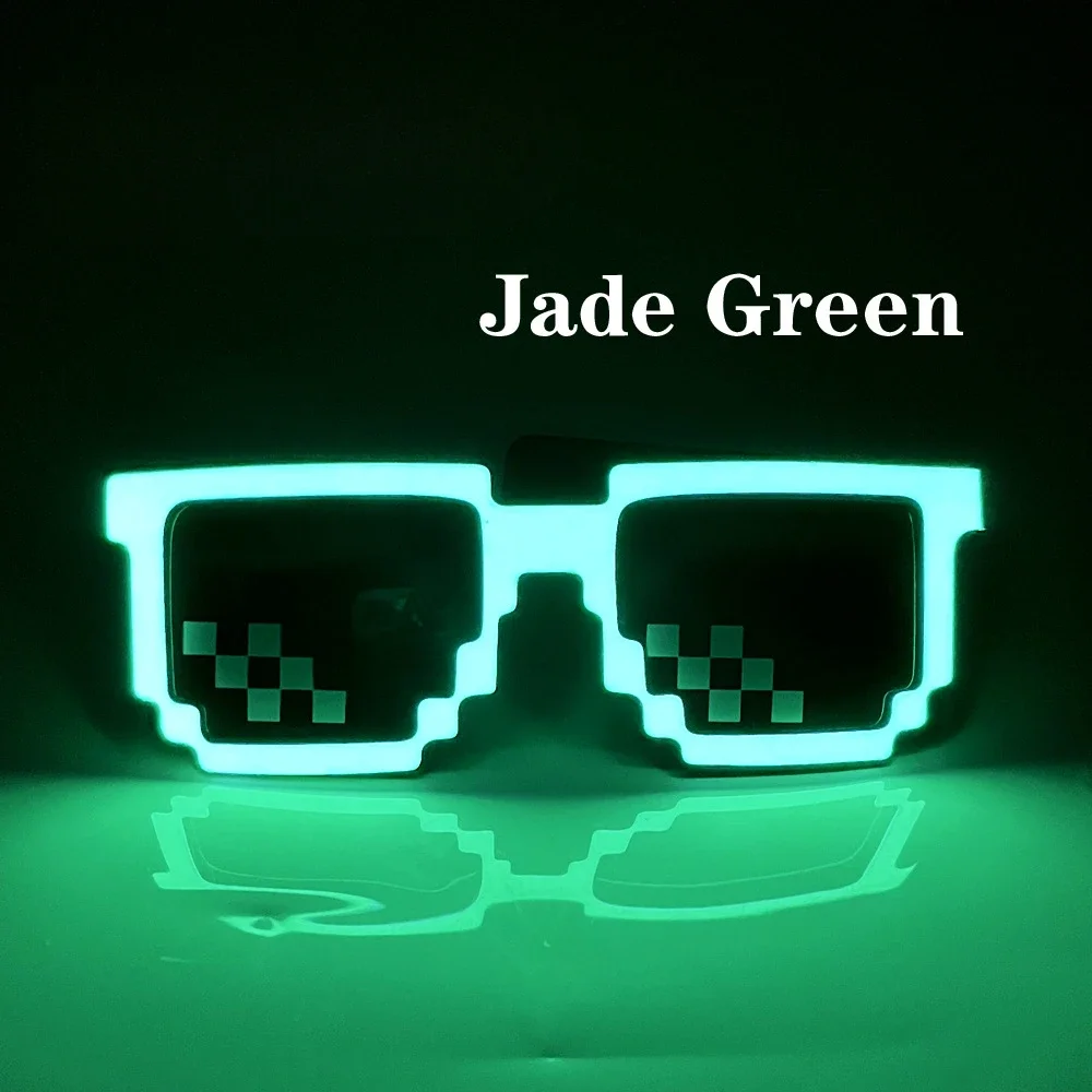 Fashion Colorful LED Glasses Glow Sunglasses EL Wire Neon Glasses Glow in The Dark Party Supplies Party Favors for Kids Adults