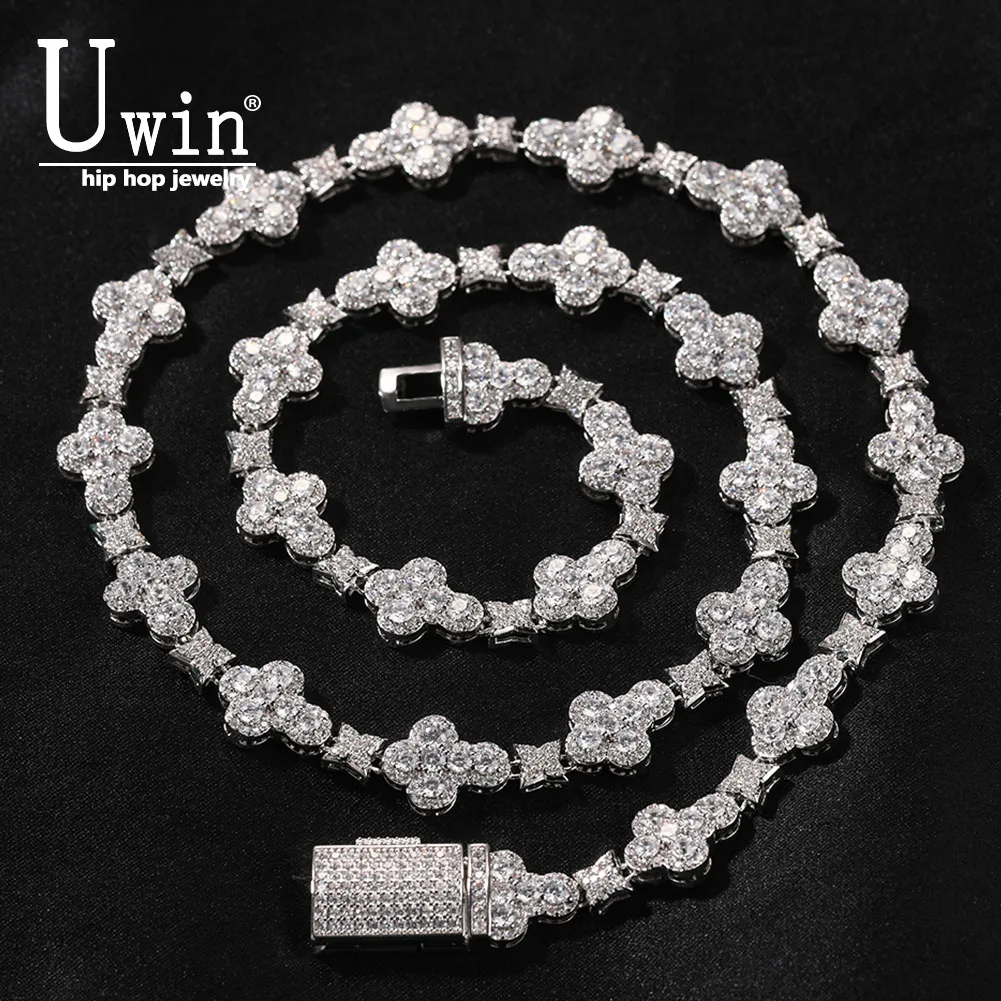 

UWIN Tennis Chain With Full Iced Out Star CZ Cubic Zircon Fashion Luxurious Choker HipHop Jewelry