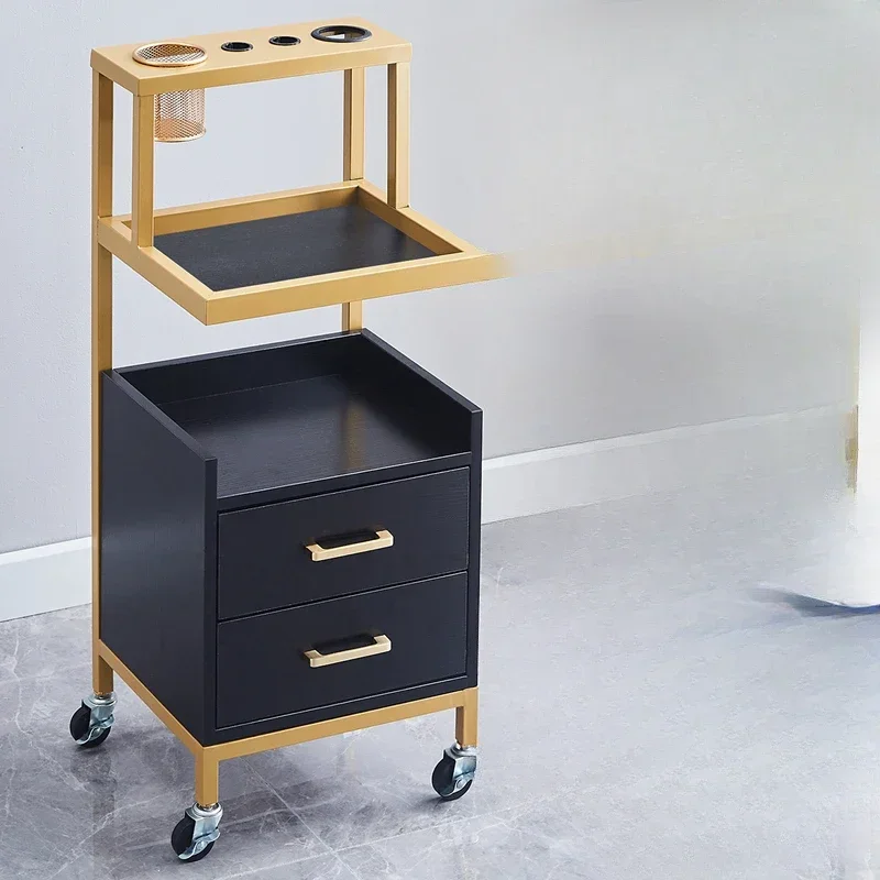 Makeup Manicure Salon Trolley Cosmetic Drawers Cleaning Rolling Salon Trolley Utility Carrito Auxiliar Salon Furniture