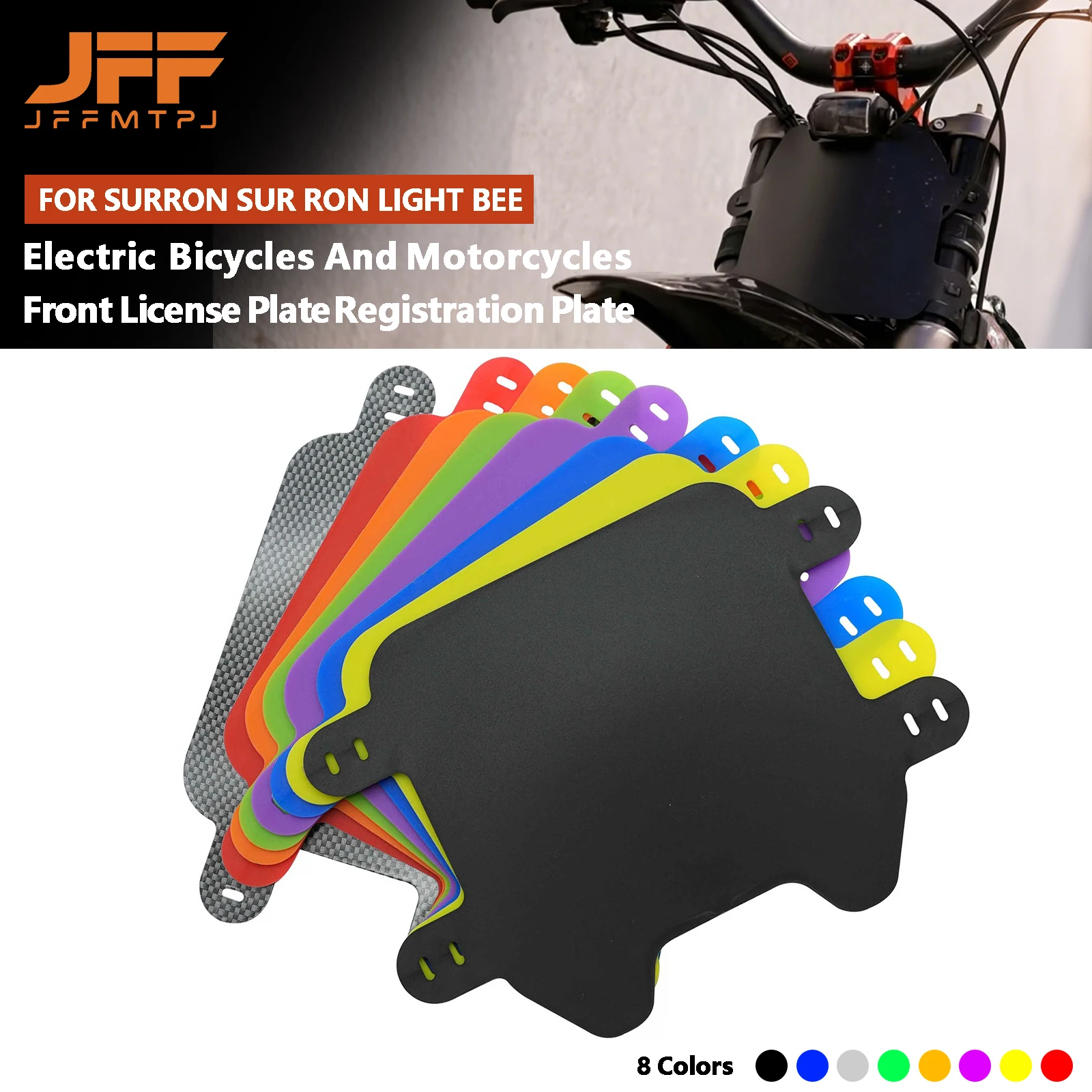 Electric Bike Motorcycle Front License Number Plate Registration Plate For Surron Sur-Ron Light Bee Light X & Bee S Universal