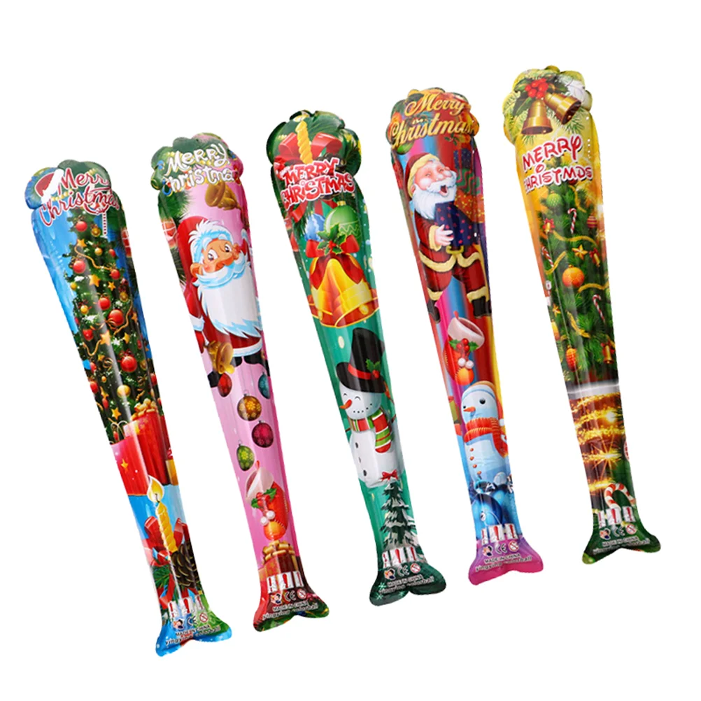 

5 Pcs Tots Children’s Inflatable Christmas Stick Funny Stocking Stuffers Childrens