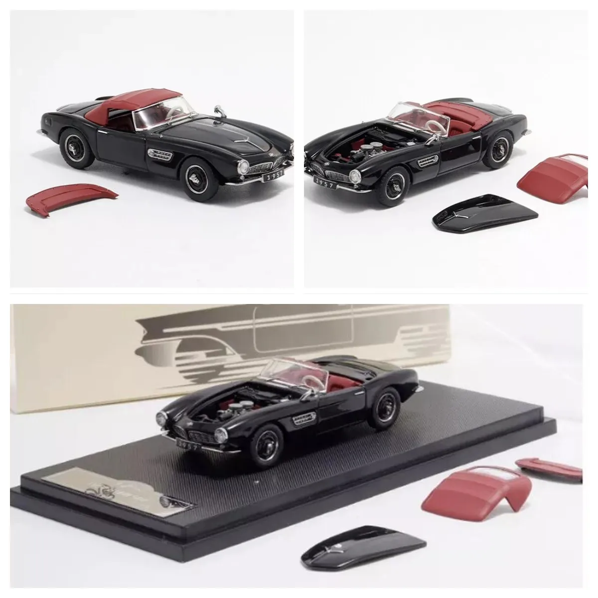 GFCC 1957 507 SOFT TOP + MOTOR Modelo Coche Negro 1/64