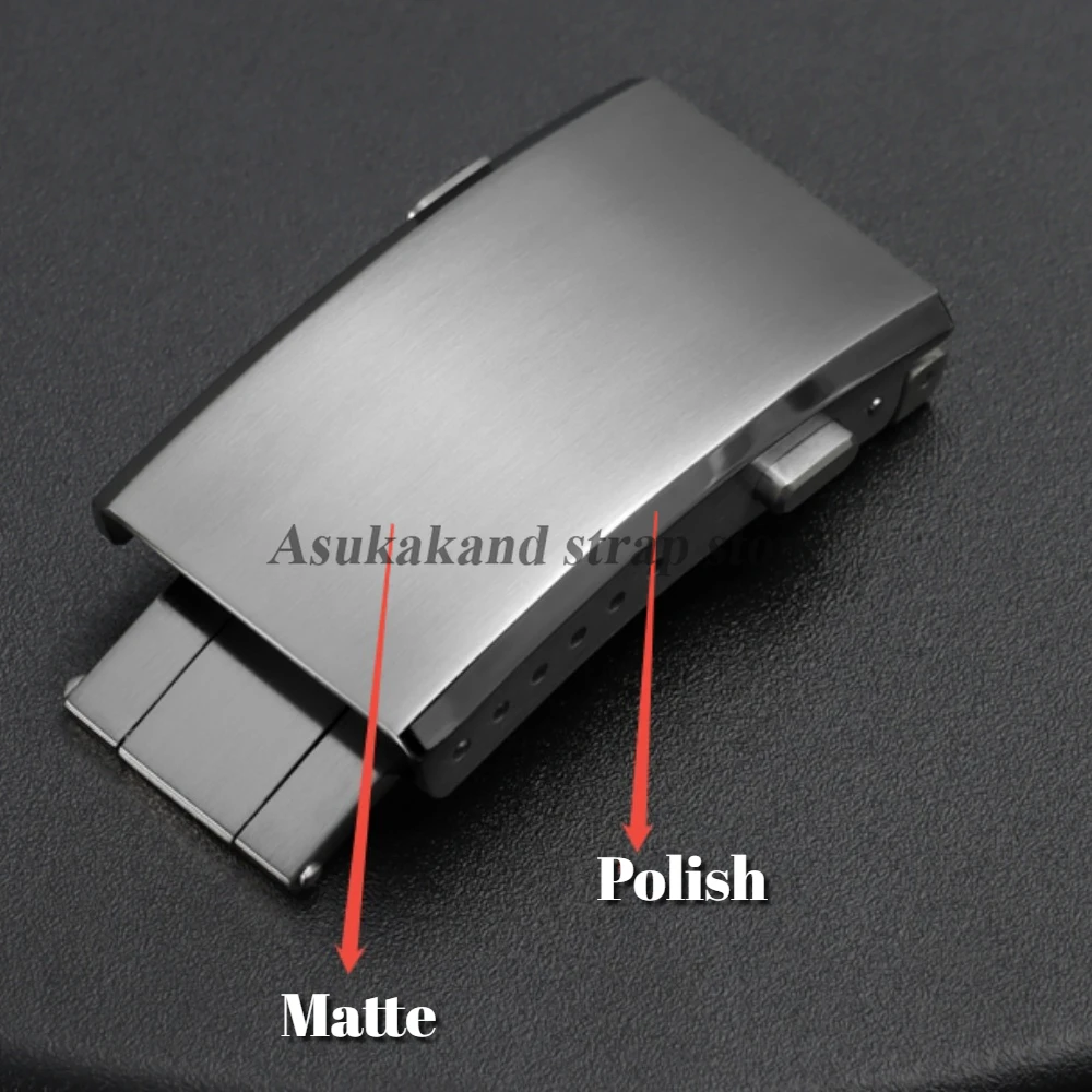 16mm 18mm 20mm 22mm Watch Folding Buckle Solid Stainless Steel Deployment Clasp for Seiko Watch Buckles Watch Band Accessories image 3