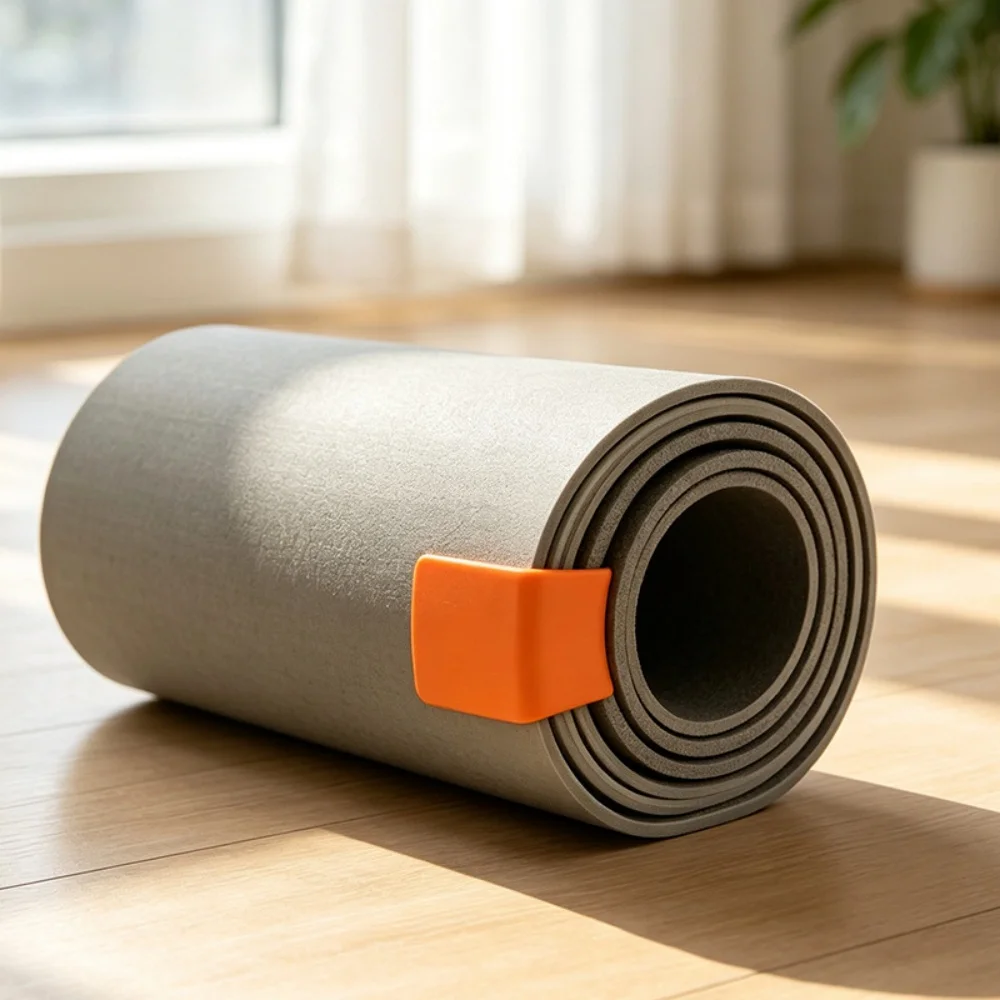 Clipe de fixação para tapete de yoga, fivela anti-desaperto, dispositivo de armazenamento e fixação de tapete de yoga, organizador de tapete de fitness, seleção multicolorida