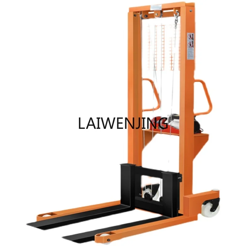 

LYN manual hydraulic forklift hand push handling shovel electric lift stacker