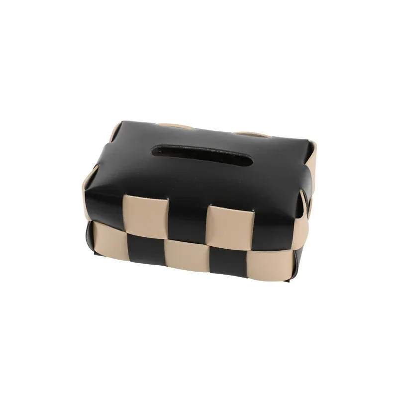 Leather Paper Towel Box Multifunctional Vehicle Removable Living Room Decoration Toilet