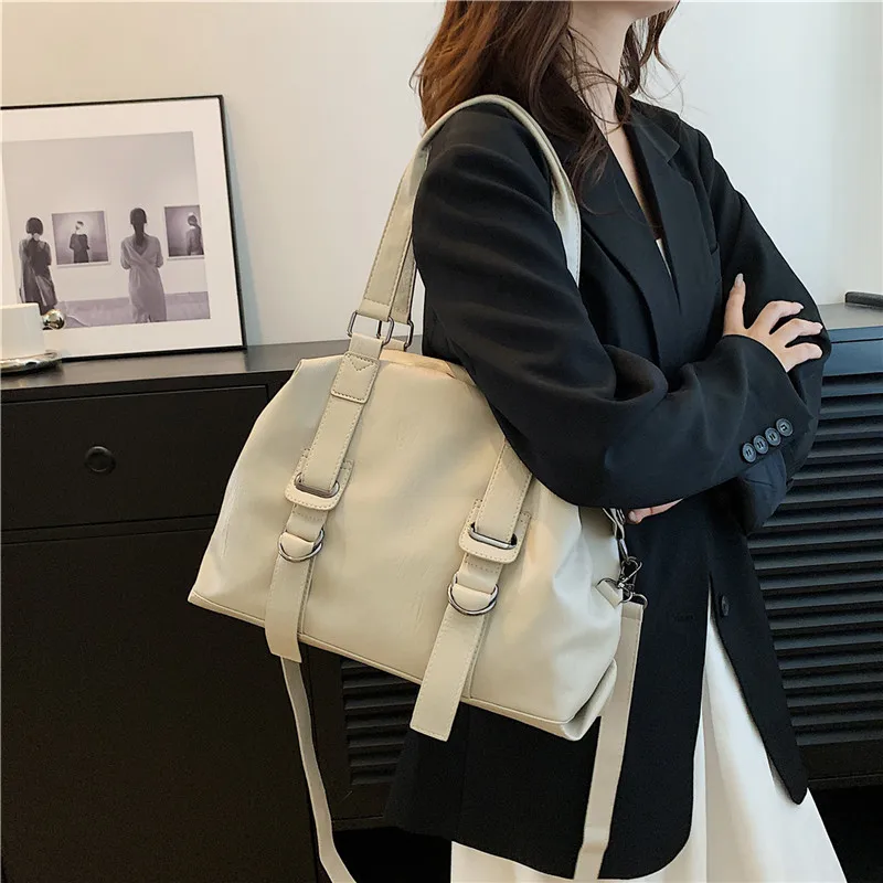 

Women's Handbags Trend 2024 Designer Female Leather Shoulder Bags Luxury Brand Ladies Hand Bags Large Capacity Shopping Bag Sac