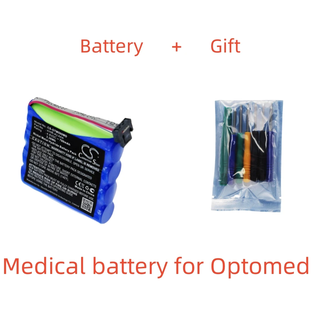 Bateria médica CS Ni-MH para Optomed,4.8V,700mAh,Smartscope M5, M5 Pro,4 HR-4U AAA