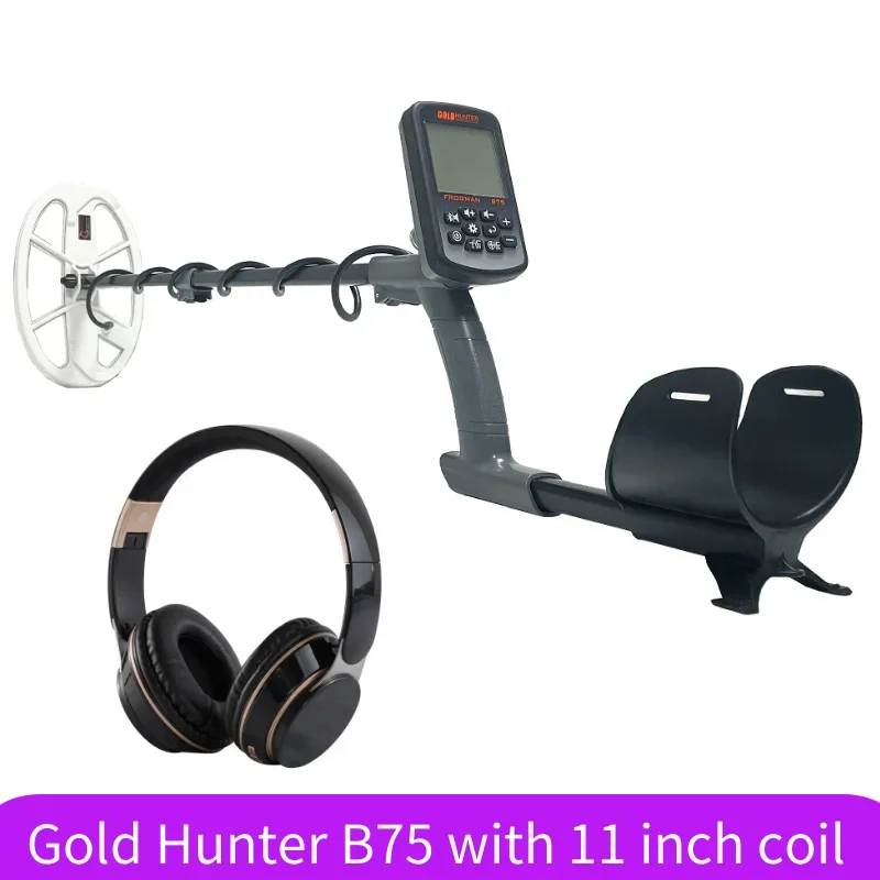 Gold Hunter B75 Gold Metal Detector Dual System Metal Detector Gold Finder Treasure Hunter Metal Detector With Headphones