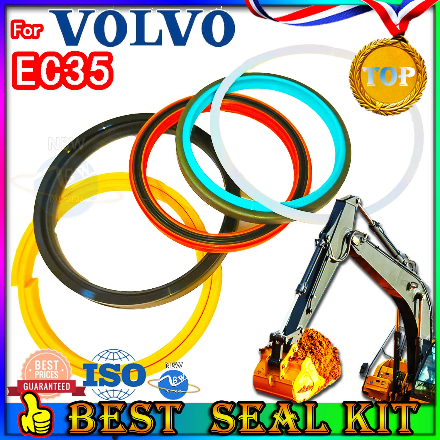 For VOLVO EC35 High Quality Oil Seal Kit Excavator Repair ARM Bucket Hydraulic Pump Digger Clamshell Shovel Adjust Swing Gear